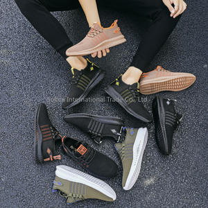 Chaussures de course pour hommes, grande taille 39-48, tendance de la mode printemps toute saison, maille tissée adhésive, respirante, ultra-légère - Product Image 6