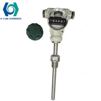 Thermocouple blindé industriel personnalisable, type K, sonde S, PT100 RTD, 0-1600°C, capteur de température antidéflagrant