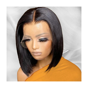 Nouvelle Tendance Perruque Courte Afro Bouclée 100% <span class=keywords><strong>Cheveux</strong></span> Humains Non Synthétiques Faite à la Machine pour Femmes Noires - Product Image 4