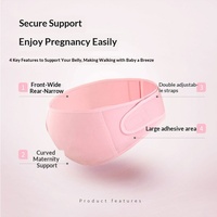 Ceinture de soutien de maternité professionnelle réglable avec design enveloppant respirant, soutien lombaire pour la mi-à la fin de la grossesse
