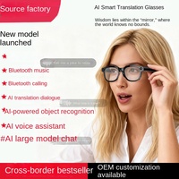 Nouvelles lunettes intelligentes IA transfrontalières avec caméra 8MP, capture photo/vidéo, reconnaissance d'objets par IA, traduction, longue autonomie et commande vocale