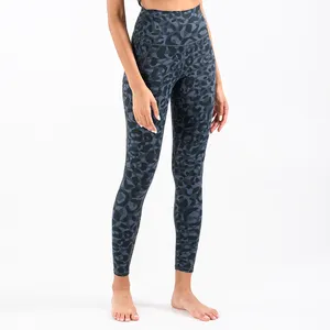 Women's High Waisted Camo Pattern Yoga Leggings Animal Print Gym Fitness Running leggings with pocket