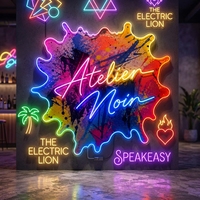 Enseigne néon pour salon, décoration murale lumineuse pour bar, pub, restaurant, café, salle de jeux, salon – Enseignes néon personnalisées