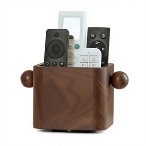 Rustic Wooden 5-Layer Detachable <b>Remote</b> <b>Control</b> Organizer Box for Home Tabletop Storage - Product Image 1