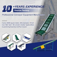 Fabricante de cintas transportadoras Cadena de plástico de goma motorizada Manipulación de materiales anchos industriales Descarga de contenedores de mesa