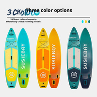 Planche de paddle gonflable en gros, SUP tout usage extra large en PVC double couche avec accessoires complets pour adultes