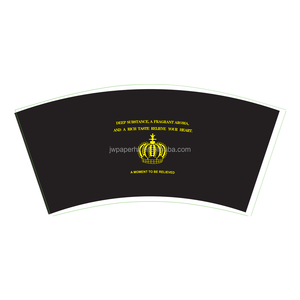 Feuille d'impression en vrac pour gobelets en papier alimentaire PE double couche, imprimés, à paroi simple, jetables, étanches, avec logo personnalisé - Product Image 2