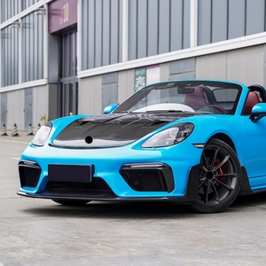 Nouveau pare-chocs avant en fibre de carbone, abat-jour, feux de jour, feux antibrouillard, cadre de calandre pour 718 Cayman Boxster RS - Product Image 2