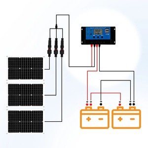 Panneaux solaires semi-flexibles 20W 18V, monocristallins en silicium, chargeur solaire pour batteries 12V, utilisation en camping-car, bateau, voiture, marine - Product Image 6