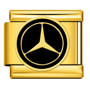 LAMOON Bracciale a Maglie Moda in Acciaio Inossidabile Oro Argento con Elementi per Logo o Emblema Personalizzato, Adatto a Charm Italiani da 9mm per Creazione di Gioielli Fai-da-Te - Product Image 2