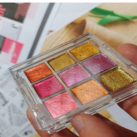 Ensemble de 9 pigments aquarelle nacrés, couleurs fraîches et solides, style macaron, peinture artistique, couleurs scintillantes, parfait pour les artistes