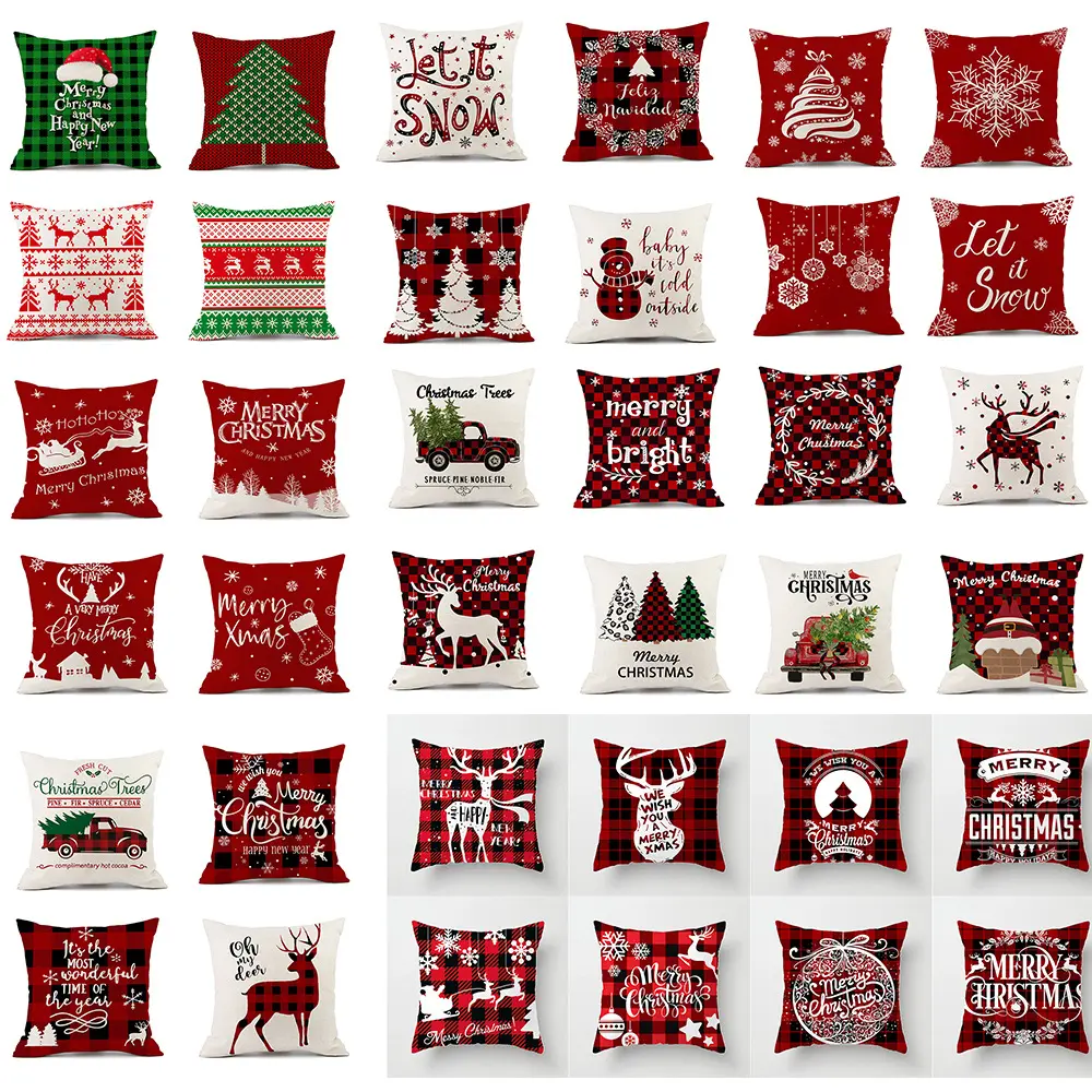 Benutzer definierte Schneeflocke dekorative Überwurf Kissen bezug Kissen bezug dekorative Weihnachten Kissen bezug Fall für Home Decor