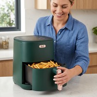 Friteuse à air numérique 8-en-1 sans huile, four moderne grande capacité en plastique pour la maison, la cuisine, le camping en extérieur - Cuisson saine, nettoyage facile