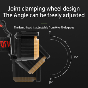 Lampe frontale à détection de mouvement à charge <span class=keywords><strong>solaire</strong></span>, étanche IP65, lampe de travail, lampe de camping haute luminosité, lampe frontale d'escalade - Product Image 4