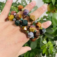 Perles en pierre d'agate océanique à facettes de haute qualité en gros