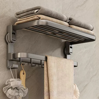 Handtuchring-Haken, Badezimmerzubehör, schnelle Installation, inklusive Handtuchhalter, Toilettenpapier- und Bürstenhalter, Aufbewahrungskörbe