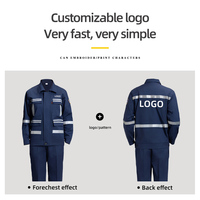 Vêtements de travail réfléchissants ignifuges antistatiques personnalisés en usine costumes veste et pantalon de vêtements de travail Fr