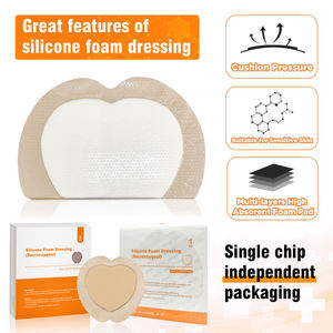 Pansement en mousse de silicone sacro-coccidien stérile Carbou 15*18cm, haute absorption, fixation ferme, pour plaies sacrales - Product Image 5