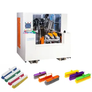 5 eksenli süpürge makinesi otomatik Cnc makineleri plastik Filament süpürge fırça yapma makinesi