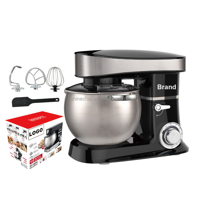 SOHEF 6L 1200W Heavy Duty Stand Mixer, Commercial Dough Food Mixer with All Aluminum Attachments Ready Stock Pasta Attachment