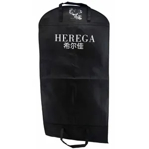 Hochwertige Luxus Baumwolle Musselin Anzug Tasche Pelzmantel Schwarze Kleider taschen