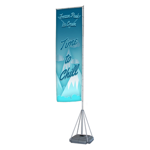 Bandera Nobori para Publicidad Exterior, Tamaño Gigante <span class=keywords><strong>de</strong></span> 5m 7m, con Asta <span class=keywords><strong>de</strong></span> Aluminio y Base <span class=keywords><strong>de</strong></span> <span class=keywords><strong>Agua</strong></span> - Product Image 5