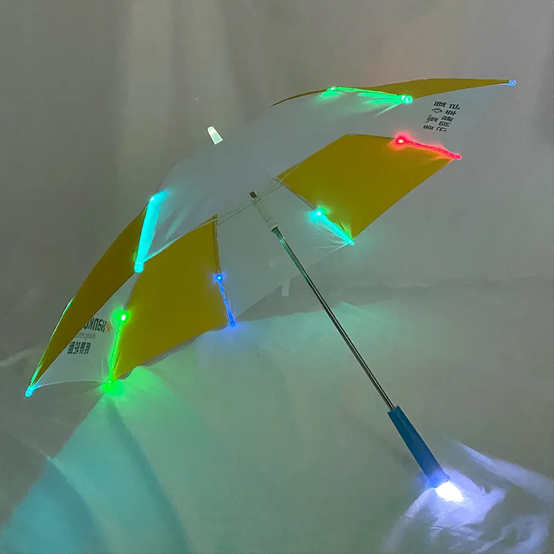 Pantalla led de paraguas con puntas de eje de iluminación, novedad, venta al por mayor, 2022