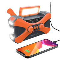 Tragbare 10000mAh Power Bank mit LED Taschenlampe Solar panel AM FM Notfall radio Handkurbel radio