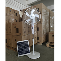 Ventilateur Solaire d'Extérieur OEM 18 Pouces Haute Efficacité pour Maison, Réglable en Hauteur et en Angle, Avec Batterie