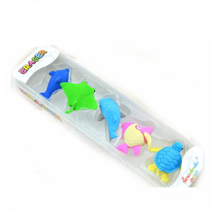 Fournisseur professionnel 2023, vente chaude, sceau 3d, dauphin, poisson, mer, Animal, ensemble de gommes, cadeau pour étudiant, envoi rapide - Product Image 2