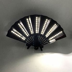Abanicos Plegables de Bambú Pintados Tradicionales con LED de 33 cm, Abanicos de Mano Iluminados para Decoración de Fiestas Nocturnas, Venta al Por Mayor - Product Image 2