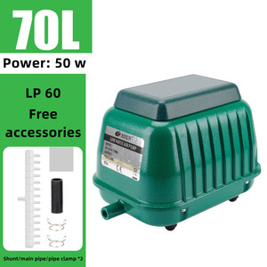 RESUN LP20 Pompe à vide à oxygène haute pression 50W pour aquarium Pompe à air/eau silencieuse avec forme rectangulaire pour aquarium de salon - Product Image 4