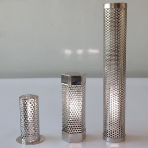 Cilindro de filtro de acero inoxidable de extremo ciego con tapa sólida cerrada, tubo de malla, base de anillo metálico, banda, tapa plana, duradero, personalizado, OEM - Product Image 3