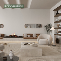BFP moderno tapizado café Hotel muebles de madera maciza restaurante silla y mesa conjunto Villa Resorts comedor salón sofá conjuntos