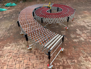 Roue de <span class=keywords><strong>patin</strong></span> en plastique par gravité extensible flexible Convoyeurs <span class=keywords><strong>à</strong></span> rouleaux en caoutchouc ABS Convoyeur de transfert de boîte en carton pour panier en plastique - Product Image 6