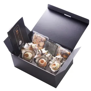 Caja de regalo delicada de mariscos japoneses, conjunto de conchas, mariscos