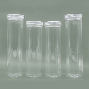 Tubos Cilíndricos de Plástico Transparentes con Tapa, Envases Generales para Negocios, Compras, Almacenamiento, Contenedores para Lápices, 119 - Product Image 3