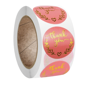 Rollo de Etiquetas Adhesivas Personalizadas a Prueba de Agua con Estampado Dorado para Logotipo Personalizado y Regalos - Product Image 1