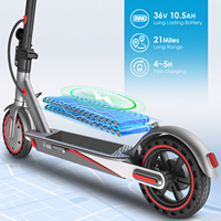 Trottinette électrique [Stock EU/US/UK] Batterie 10,5 Ah Pneu 8,5 pouces Contrôle par application Bluetooth pour trottinette électrique pliable EN17128 Longue portée