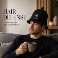 Chapeau de sauna unisexe respirant en feutre de laine mérinos épaisse sans couture avec logo personnalisé brodé pour la protection des cheveux en spa et sauna