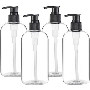 Recyclable 150ml 200ml 300ml PET Plastic Lotion <b>Pump</b> <b>Bottle</b> for Cosmetics Shower Gel Shampoo Face Masks & Face Cream - Product Image 1