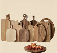 Planche à découper en bois massif personnalisée pour cuisine, en acacia et noyer noir, vente en gros directe usine