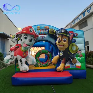 Nieuwe Ontwerp Inflatables Kasteel Springkussen Springen Bouncer Cartoon Kids Opblaasbare Combo Uitsmijter Met Glijbaan