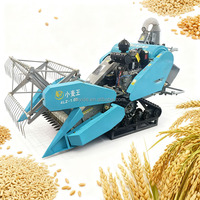 Récolteuse automotrice de blé et d'ail de riz de chenille diesel à double usage haute puissance nouveau moteur résistant à la sécheresse de l'eau