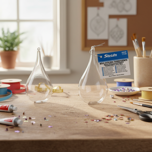 Peiyong Ornamento in Plastica Trasparente a Forma di Goccia 11CM per Fai da Te e Decorazioni, Materiali per Artigianato - Product Image 2