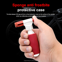 Mini pompe à air manuelle en aluminium 16G, gonfleur d'urgence au CO2 pour vélo, haute pression (>160 PSI) et valve Schrader/Presta