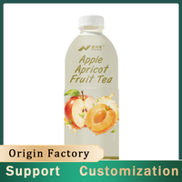 Nihewan Gemengde Appel-Abrikozen Thee OEM ODM Kwaliteitsgecontroleerd 33% Versgeperst Magere Suikerarm Hoge Sappige 8-Pack Fles Bulk
