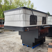 TP02 Camper Rétractable Léger Renforcé en Fibre de Verre pour Pick-up 4x4, Cellule Amovible avec Salles de Bain