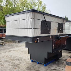 TP02 Trọng lượng nhẹ gia cố sợi thủy tinh Pop Up Pickup Truck Camper 4x4 cắm trại Pick up trượt trên tán xe tải Camper với phòng tắm - Product Image 5