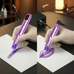 Machine de maquillage permanent numérique Stylo de micropigmentation sans fil Profondeur d'aiguille réglable pour sourcils lèvres eye-liner - Product Image 4
